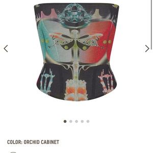 Skims Summer Mesh Corset in Orchid Cabinet